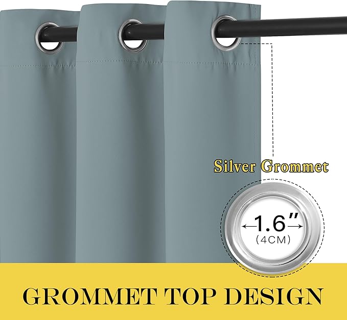 NICETOWN Extra Wide Patio Door Curtain 84 inch Long - Image 5