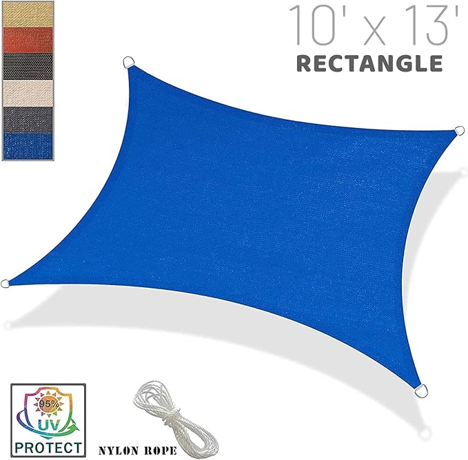 SUNNY GUARD Sun Shade Sail 12'x12'x12' Triangle Silver Grey UV Block Sunshade - Image 7