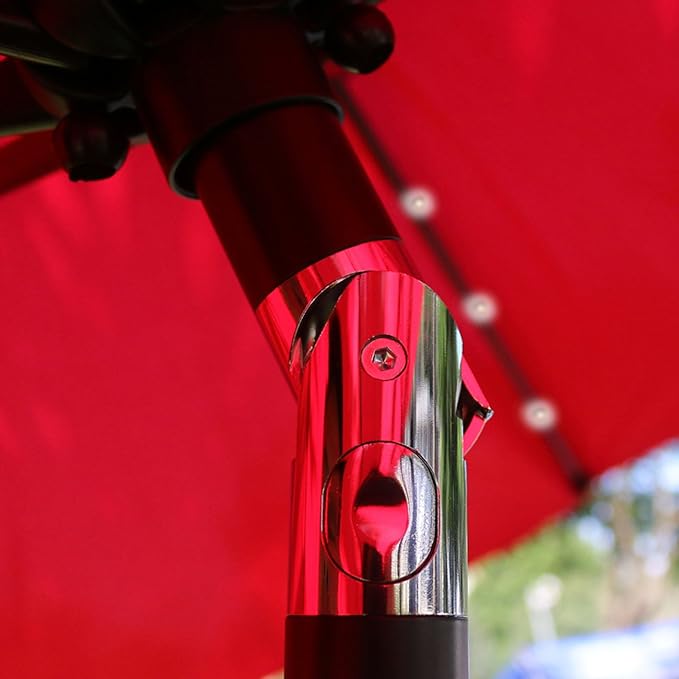 Sunnyglade 9' Solar LED Lighted Patio Umbrella - Image 3