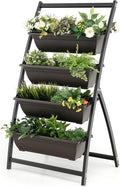 Giantex 4.1FT Vertical Raised Garden Bed, 4-Tier Elevated Planter Box w/4 by Giantex