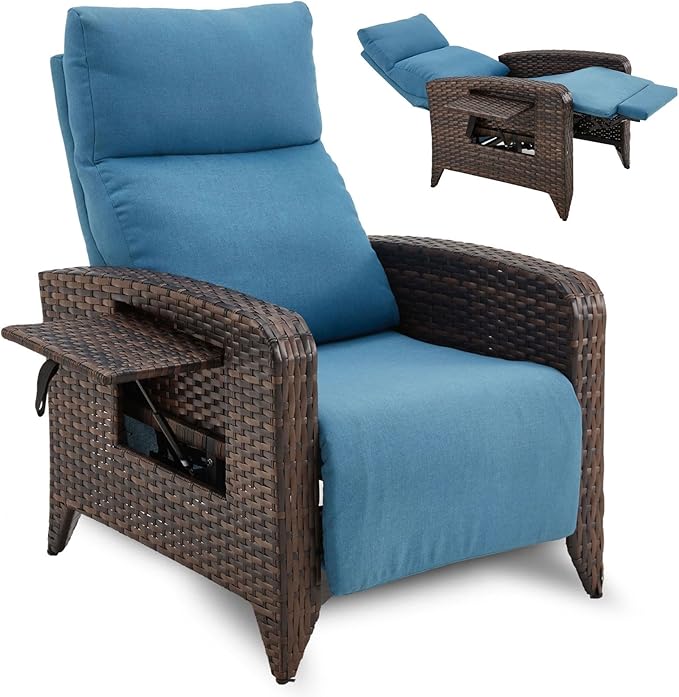 Upgraded Outdoor Recliner Chair, Reclining Patio Chairs by zzw
