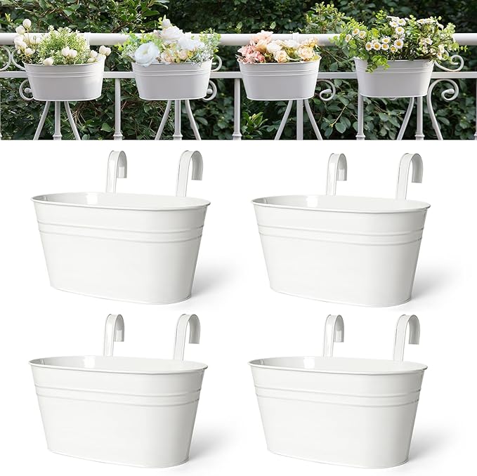 Dahey 10.5 Inch Metal Iron Hanging Flower Pots by Dahey