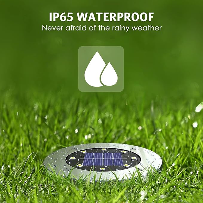 4.6inch Solar Lights Outdoor Waterproof, Solar Garden Lights Landscape Lighting - Image 3