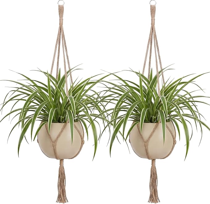 EBOOT 2 Pack 33 Inch Large Macrame Plant Hanger Rope to Hang Flower Pot Plant by eBoot