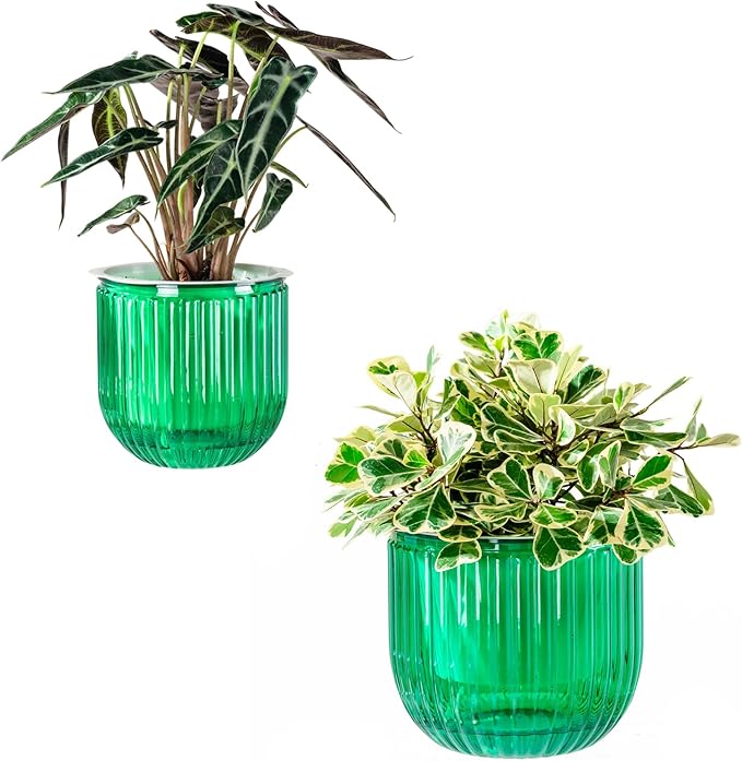 Melphoe Self Watering Pots for Indoor Plants Planter, 8.3/5.3 Inch 2 Pack by Melphoe