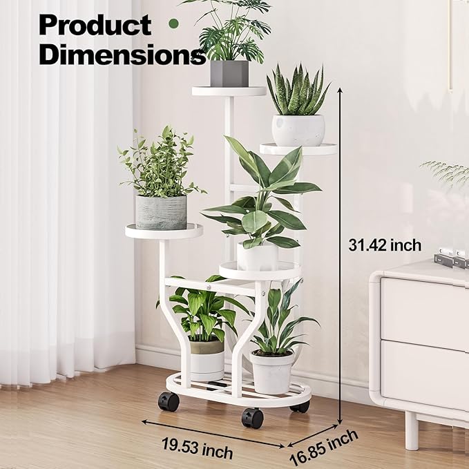 Plant Stand Indoor Outdoor 4 Tier Flower Holder - Image 2