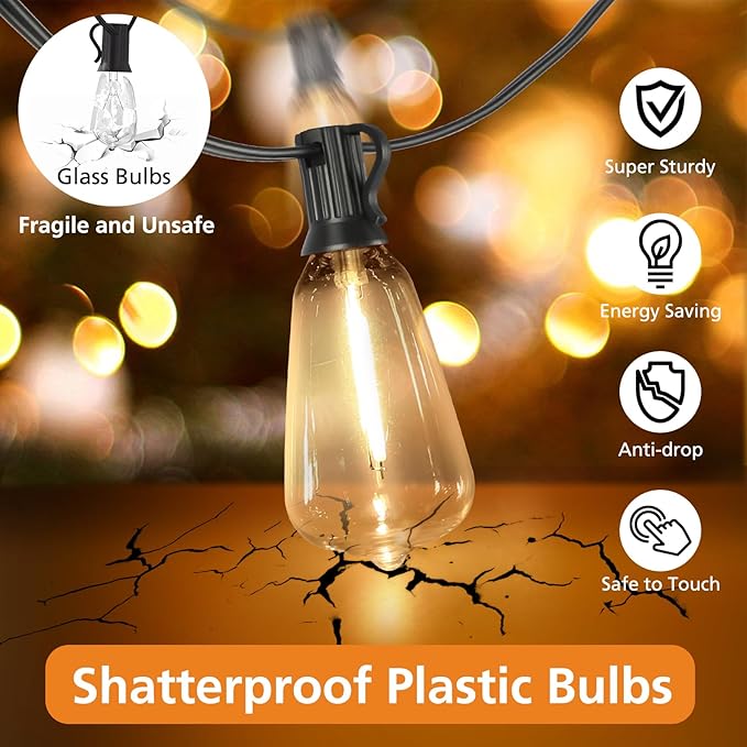 Brightever Dimmable Outdoor String Lights - Image 2