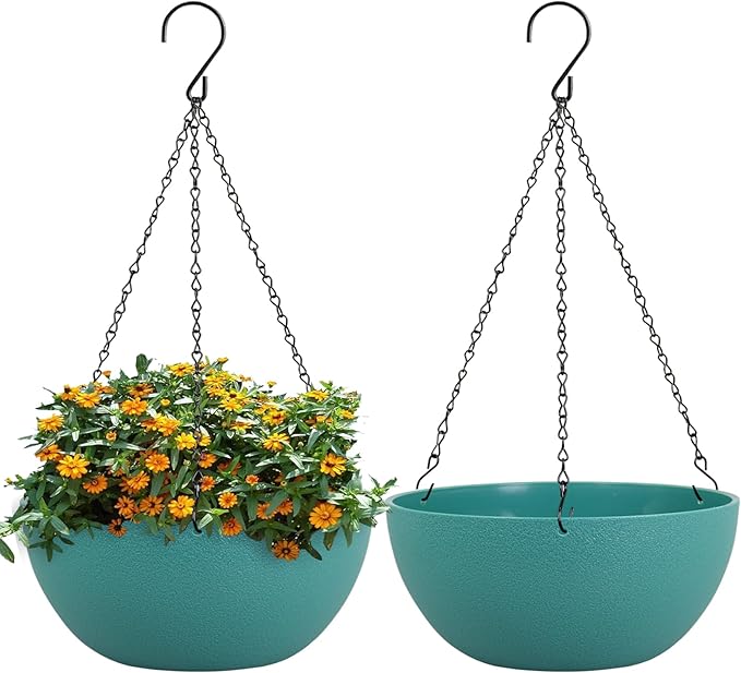 10 inch Hanging Planters for Outdoor Indoor Plants by WSMKSZ