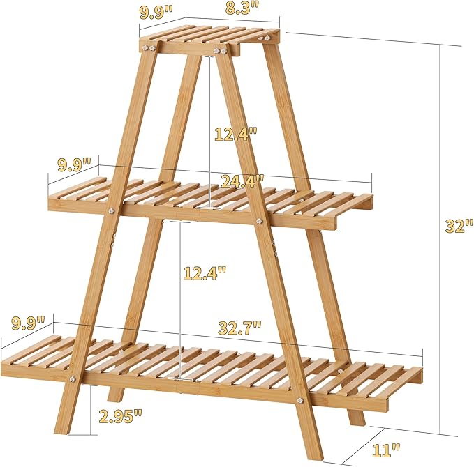 Bamboo Plant Stand - Image 2