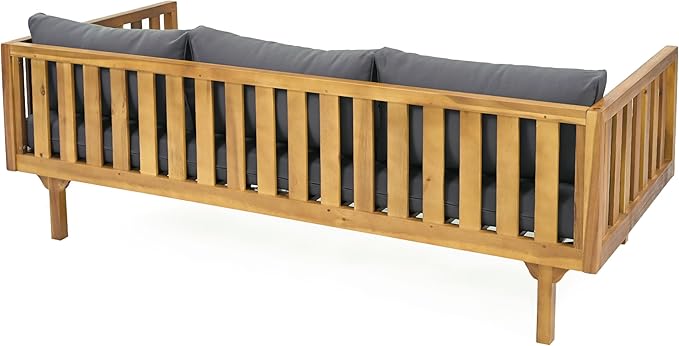 Merax Outdoor Acacia Wood Conversation Set - Image 6