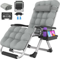 Suteck Oversized Zero Gravity Chair, 29In XL Outdoor Recliner Chair w/Removable by Suteck