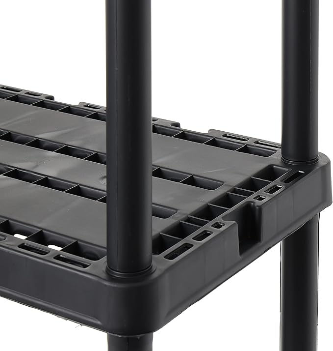 Gracious Living 4 Pack Light Duty Storage Shelves, Knect-A-Shelf 4-Shelf - Image 9