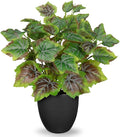 14.5" Artificial Plants Indoor Home Decor, Fake Potted Silk Plants by VillaComo
