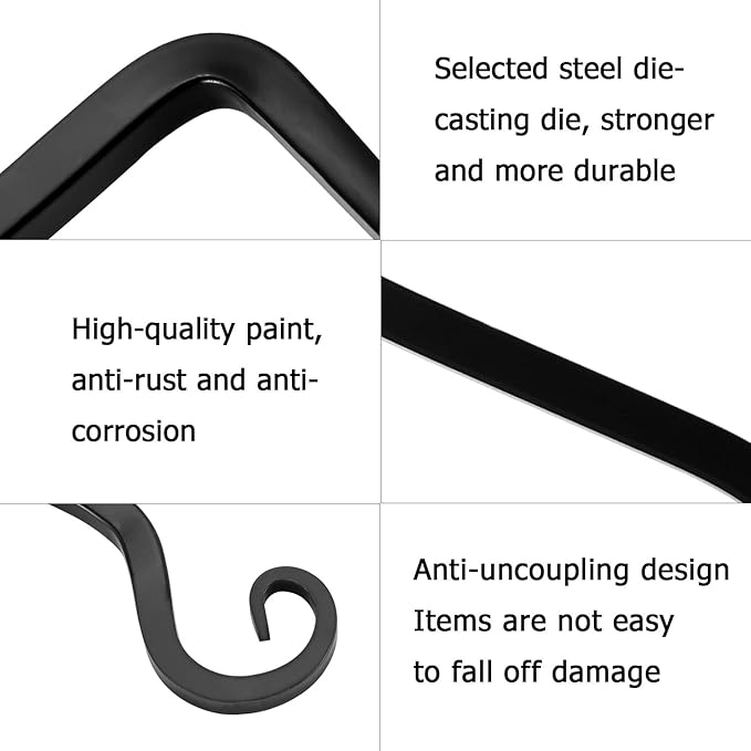 2 Pack 6 Inch Plant Hanger Indoor Outdoor, Hanging Plant Bracket Wall Hooks - Image 4