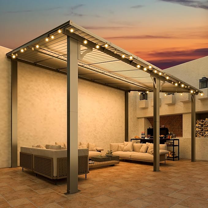 AECOJOY 14' x 8' Gazebo Outdoor Pergola - Image 3