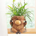 Swing Highland Cow Hanging Planters by CIYSHO