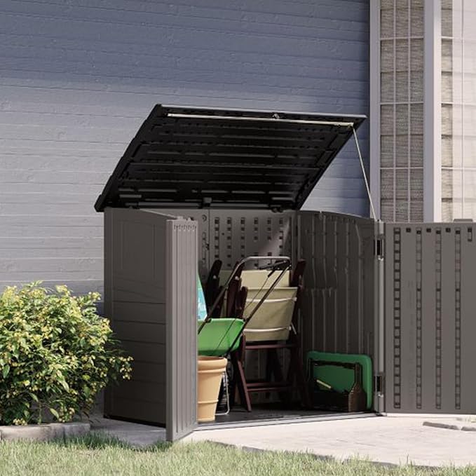 Suncast 34 Cu Ft Horizontal Resin Storage Shed - Image 6