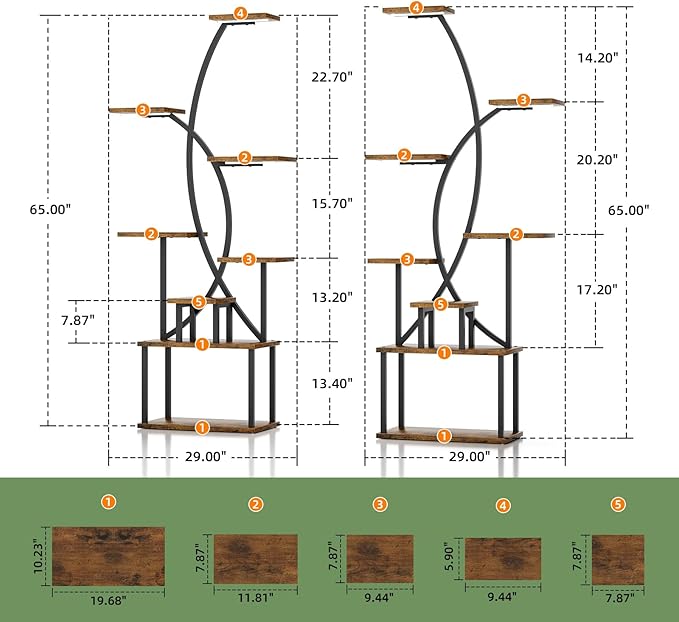 Plant Stand Indoor with Grow Lights - Image 5