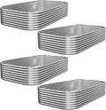 4 PCS 6x3ft Galvanized Raised Garden Bed Outdoor, Metal Garden Bed by Mostmahes