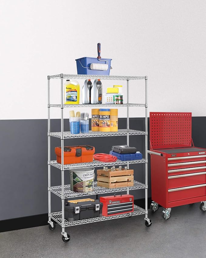 BestOffice | 6-Tier Wire Storage Shelves - Image 2