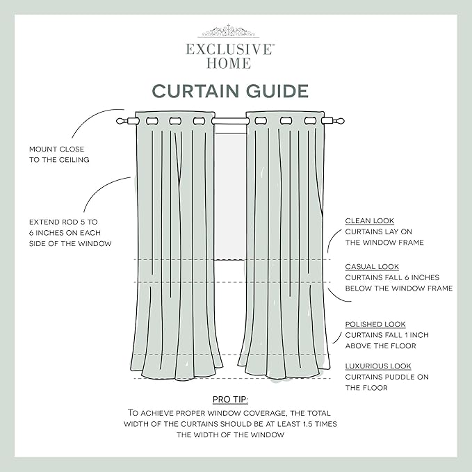 Exclusive Home Canopy Stripe Indoor/Outdoor Grommet Top Curtain Panel, Teal / - Image 7