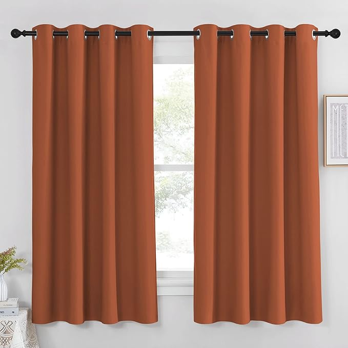 NICETOWN Blackout Burnt Orange Curtain by NICETOWN