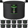 15 Gallon 10-Pack Plant Grow Bags: 350G Thickened Nonwoven Potato Grow Bags by RVZHI