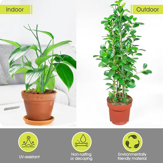10 Pack Plant Support Stakes for Indoor Plants, 27.56 Inch Twig Plant Sticks - Image 7