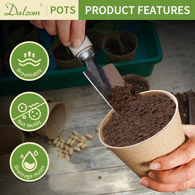 Dalzom® 60Pcs 4” Peat Pots - Image 3