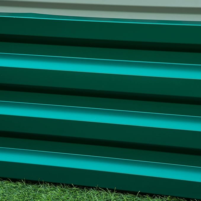 Outsunny Galvanized Raised Garden Bed, - Image 8