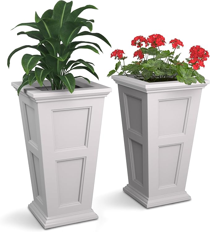 Mayne Fairfield 28-Inch Tall Planter, Weather-Resistant Planter by Mayne
