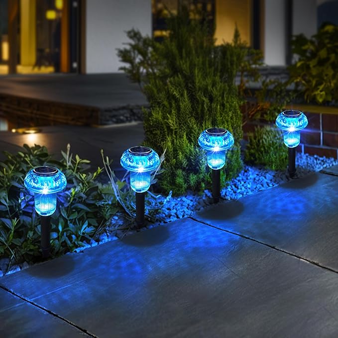 Easter Solar Pathway Lights Outdoor Decorative 4 Pack, Valentines Day Halloween - Image 8