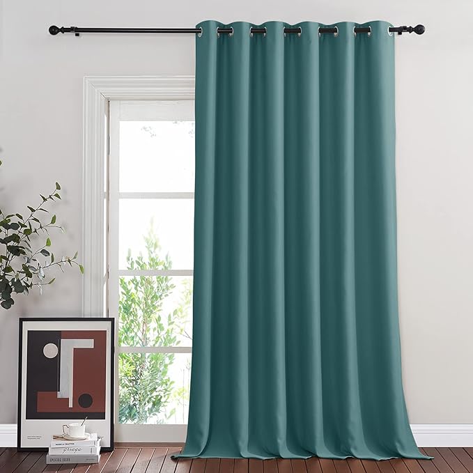 NICETOWN Room Divider Curtain 132 Inches Long, Wide Blackout Sliding Door by NICETOWN