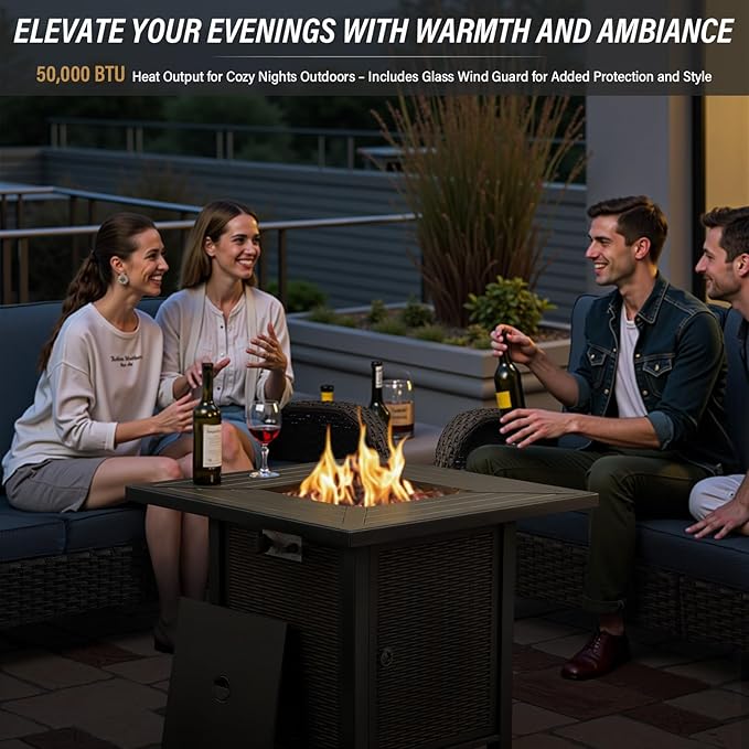 Belord 5 Piece Wicker Patio Furniture Set - Image 8