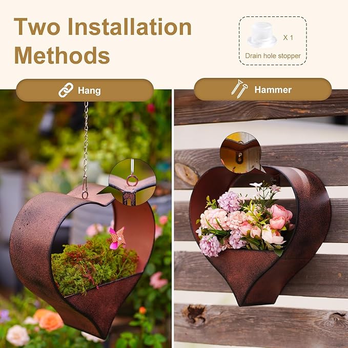 Metal Hanging Planters for Indoor & Outdoor Plants - Image 5