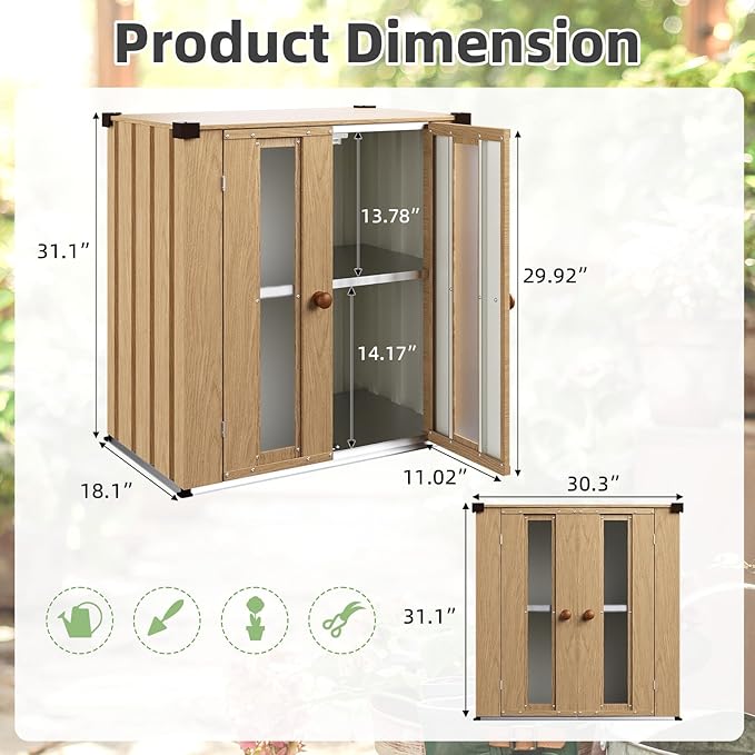 AECOJOY Outdoor Storage Cabinet Waterproof - Image 7