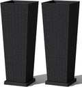 Greesum Set of 2 Tall Plastic Planters by BuynowfromGreesum