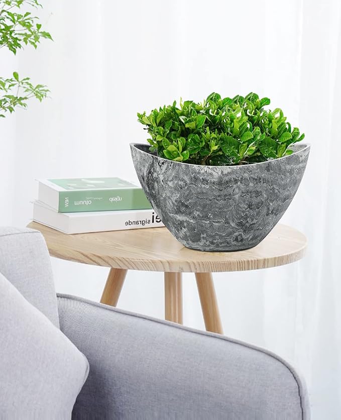 LaDoVita Plant Pots with Drainage Holes, 12 Inch Large Planters - Image 6