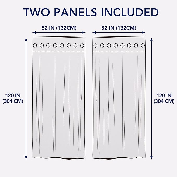 PureFit Outdoor Curtains for Patio Waterproof Weatherproof, UV Resistant - Image 6