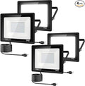 4Pack LED Flood Light Outdoor, 100W LED Work Light 11000lm by garageangle