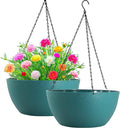 WOUSIWER 13 inch 2 Pack Large Hanging Planters by WOUSIWER