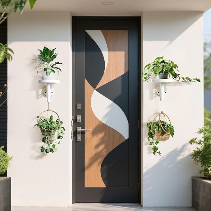 YUOROS 3 Pack Wall Planters for Indoor Plants Hanging Shelf Wall Mounted Plant - Image 7