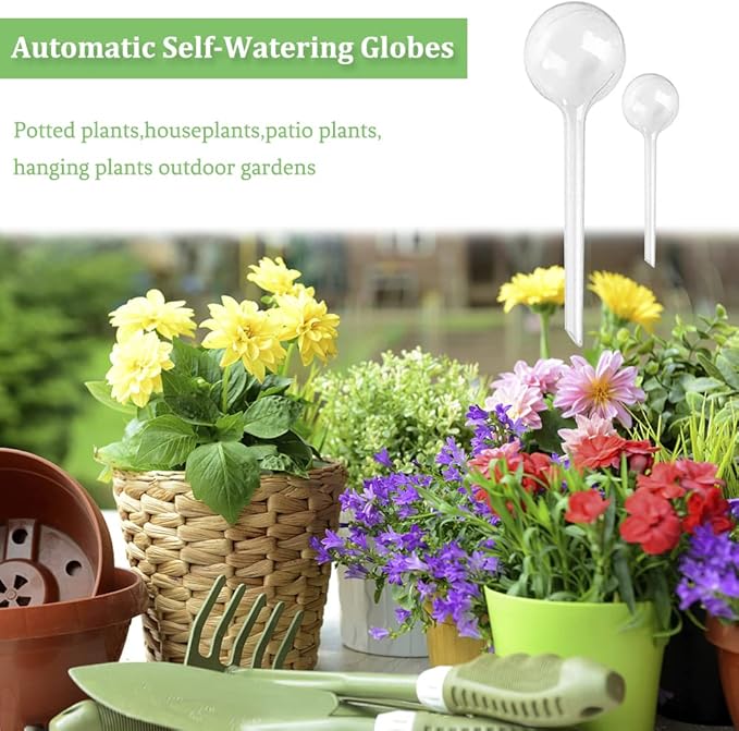 14 Pcs Plant Clear Watering Bulbs, Plastic Automatic Self-Watering Globes - Image 4