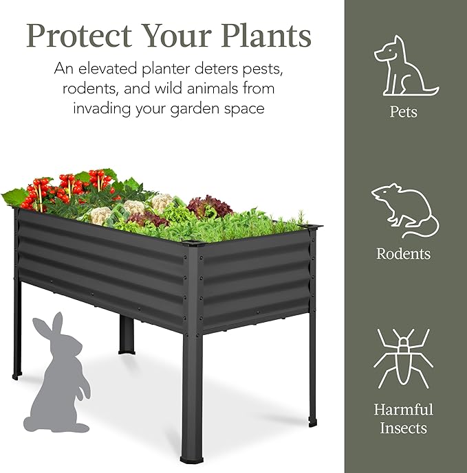 Best Choice Products 48x24x30in Galvanized Raised Garden Bed, Metal Elevated - Image 6