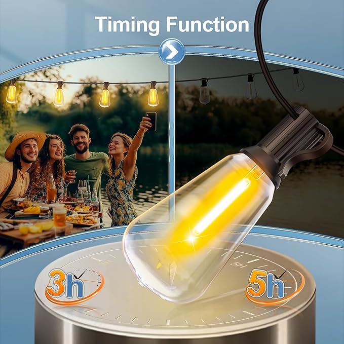 Outdoor String Led Patio Lights - 150Ft 45M Outside Waterproof Light - Image 3