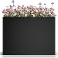 Metal Large Planter Box 38" L x 13" W x 30" H, Heavy Duty Tall Rectangle by Baotree