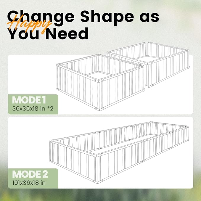 KING BIRD Galvanized Raised Garden Bed - Image 7