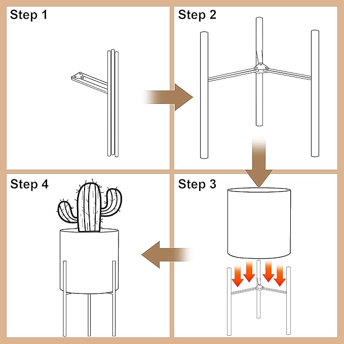 ARNIS Modern Planter Pots, Decorative Planters, Metal Pots - Image 7