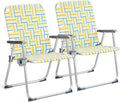 VINGLI Aluminum Oversize Patio Lawn Chairs Folding Set of 2 by VINGLI