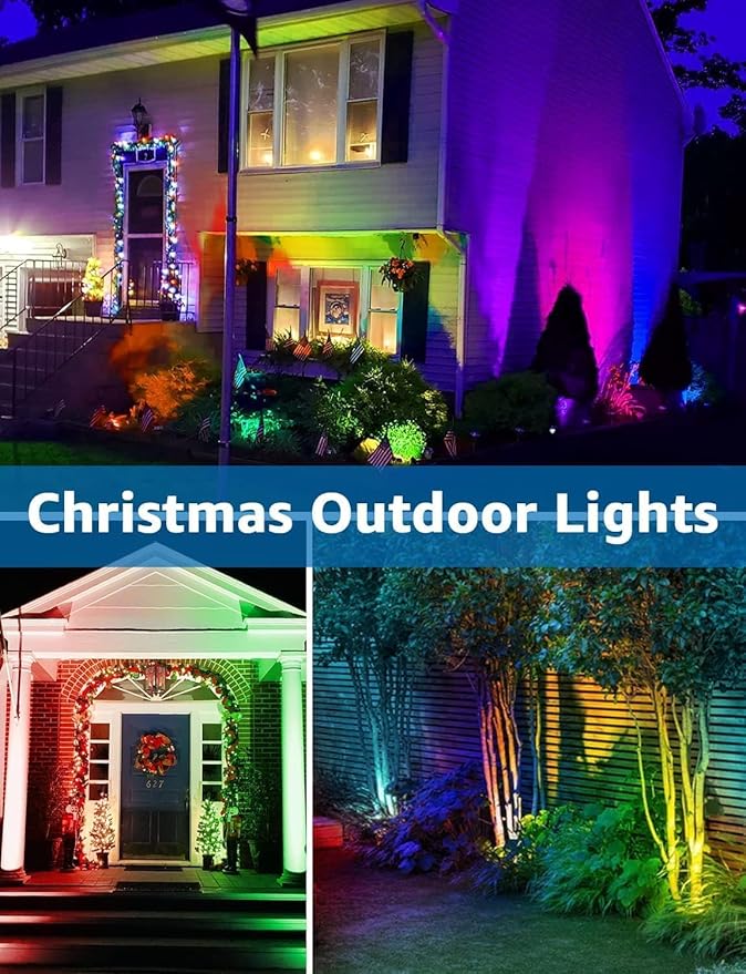 SUNVIE 12W Christmas Low Voltage Landscape Lighting RGB Color Changing LED - Image 5
